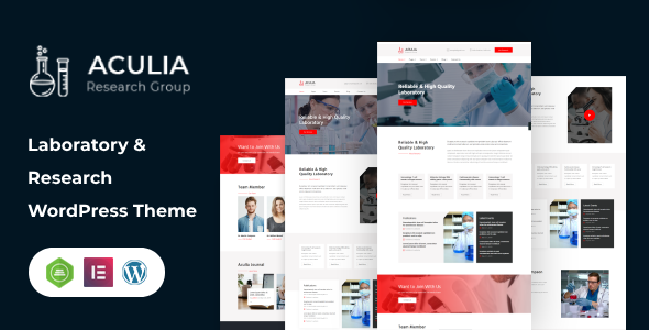 Aculia | Laboratory & Research WordPress Theme Logo